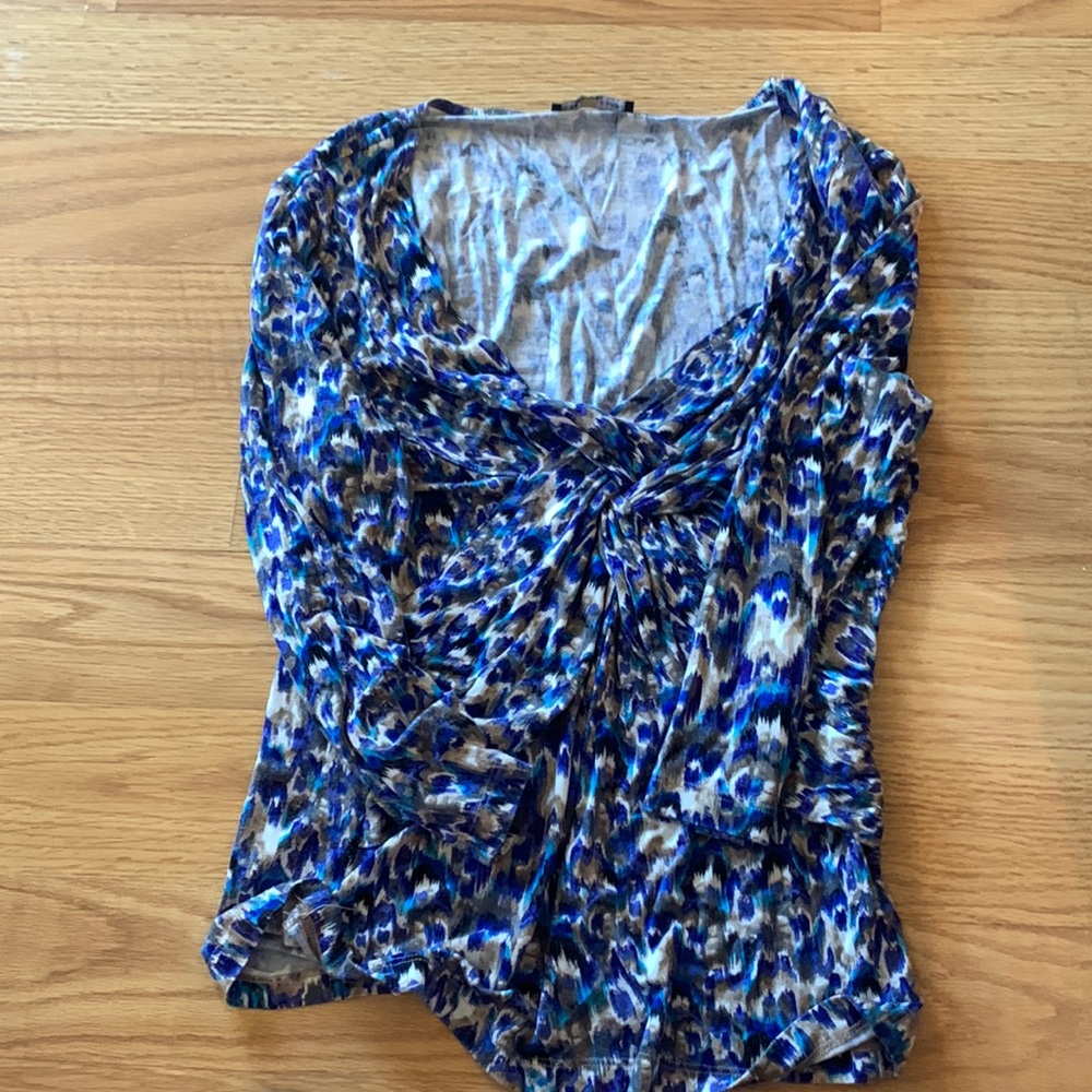 Blue peacock color shirt
